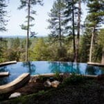outdoors pool in the middle of the woods