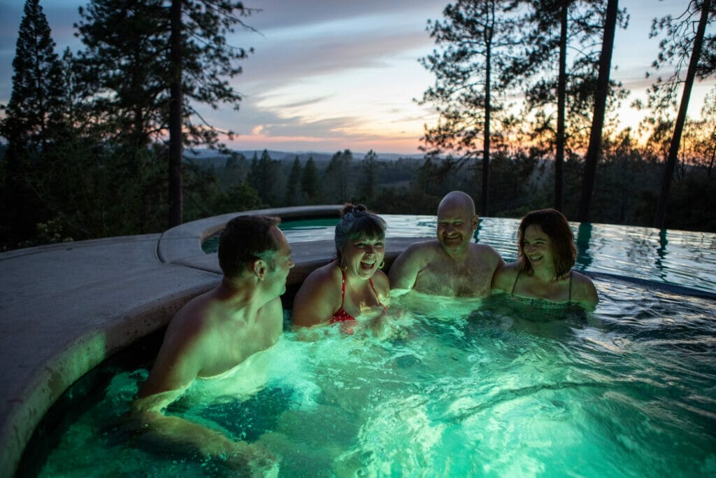 Pool during the evening