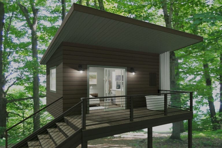 Dragonfly Cabin Exterior View